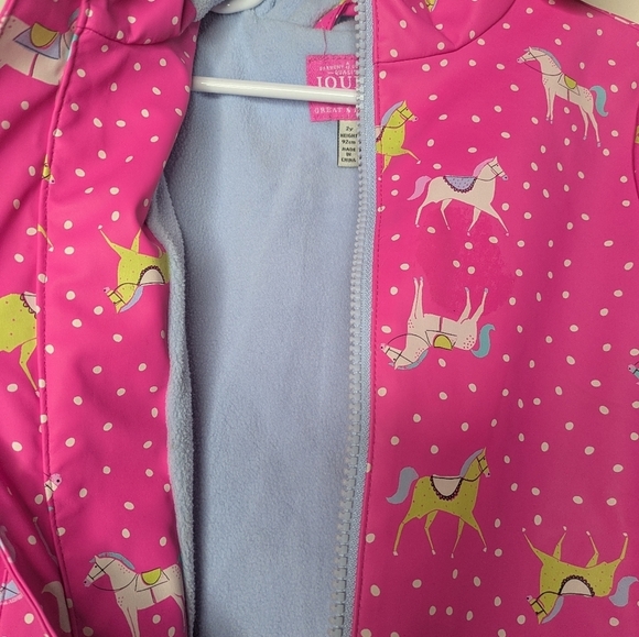 Joules Horse Equestrian Fleece Lined Coat Raincoat 2 - Picture 5 of 7